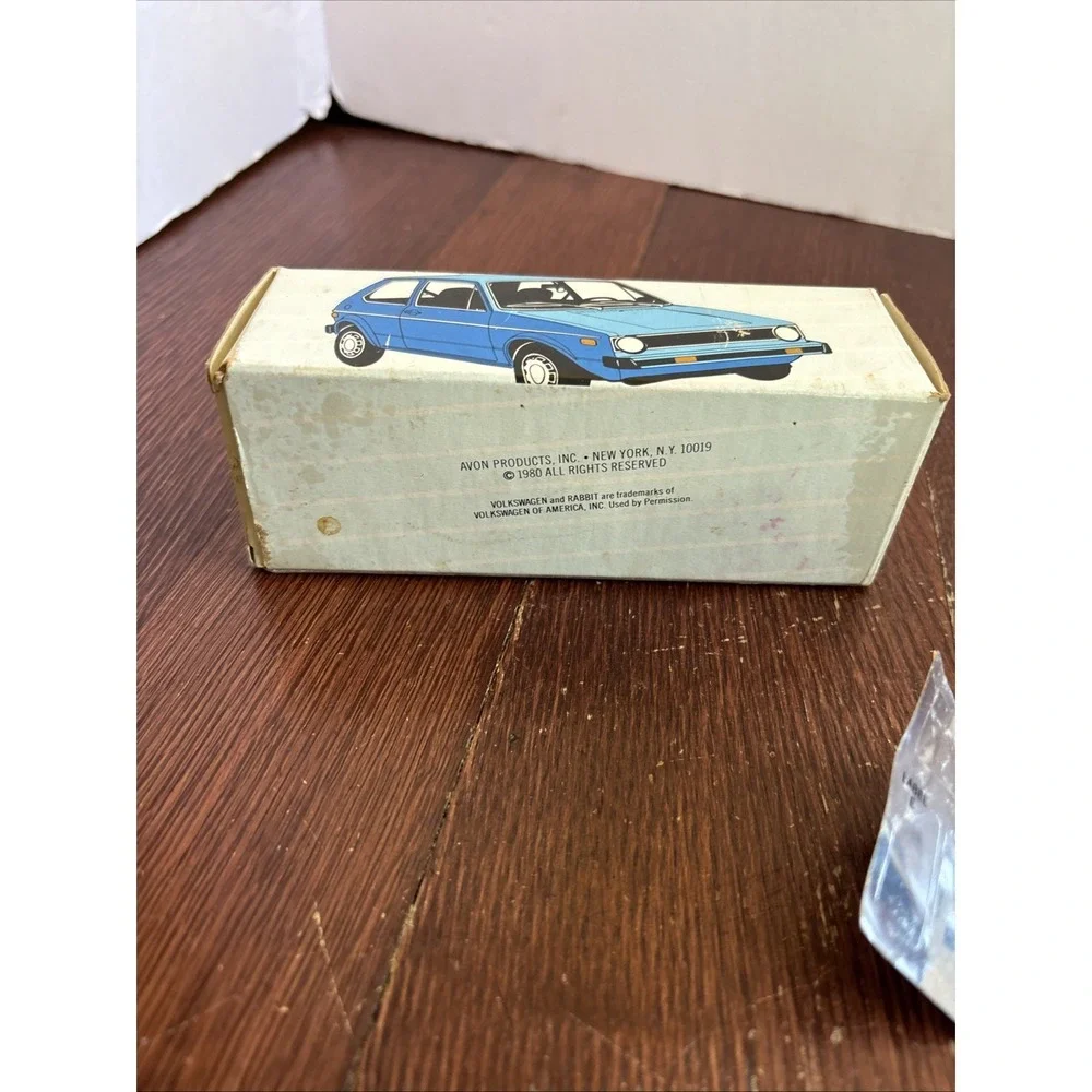 Vintage Avon Volkswagen Rabbit‎ Light Musk Cologne Unused Full With Decals & Box